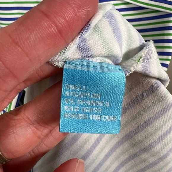 J. McLaughlin Nicola Tiered Dress Size Small Catalina Cloth Stretch Travel Work - Picture 8 of 9